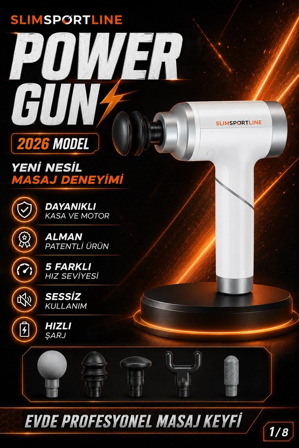 SLIMSPORTLINE POWERGUN MASAJ ALETİ